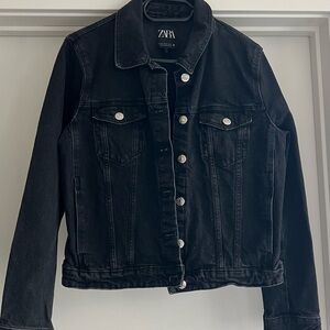 Zara Women's Dark Denim Jacket